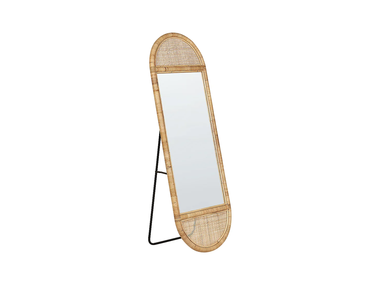 Miroir sur pied BARGES 150 cm Rotin Naturel