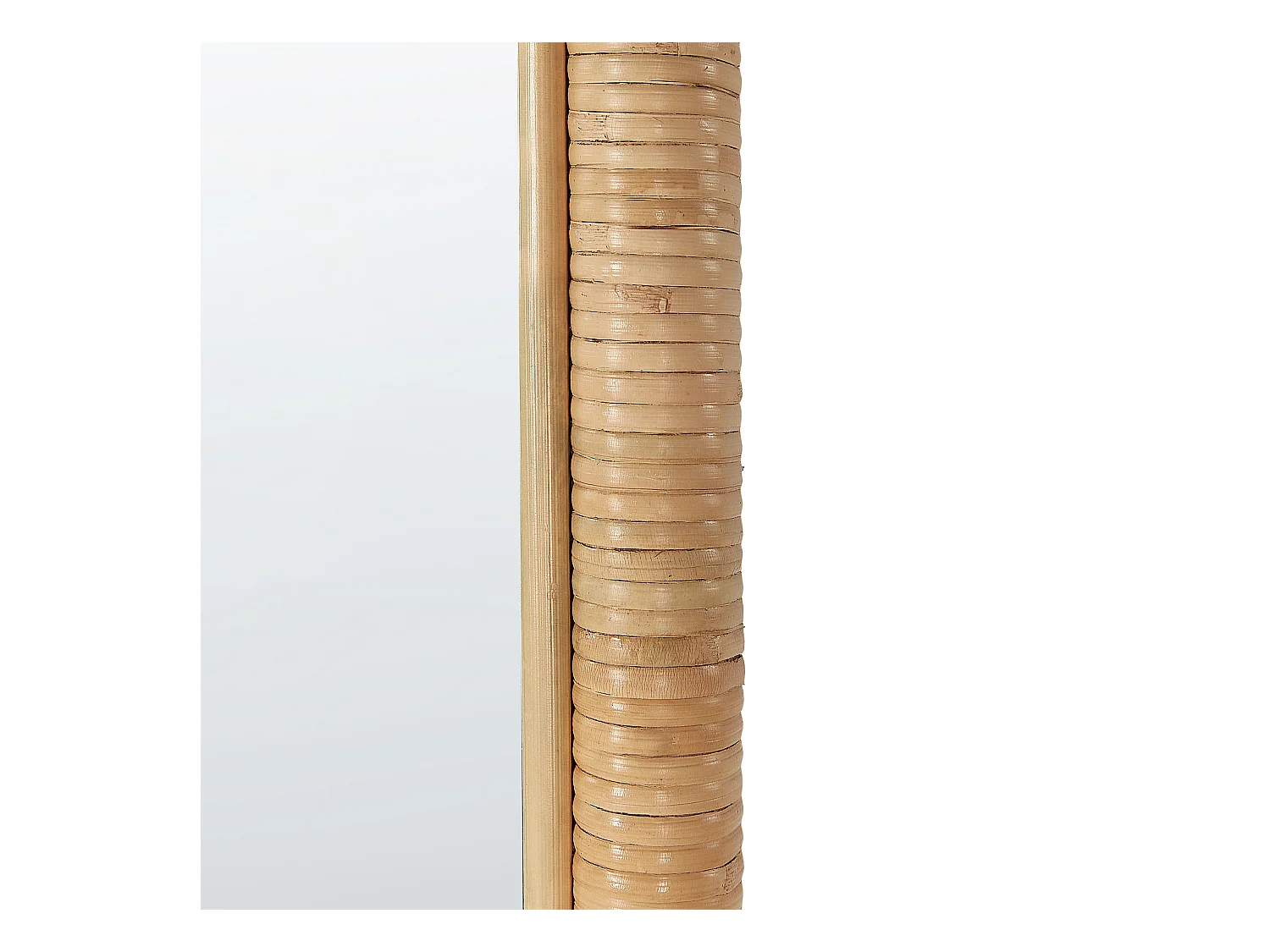 Staande spiegel BARGES 150 cm Rotan Natuurlijk