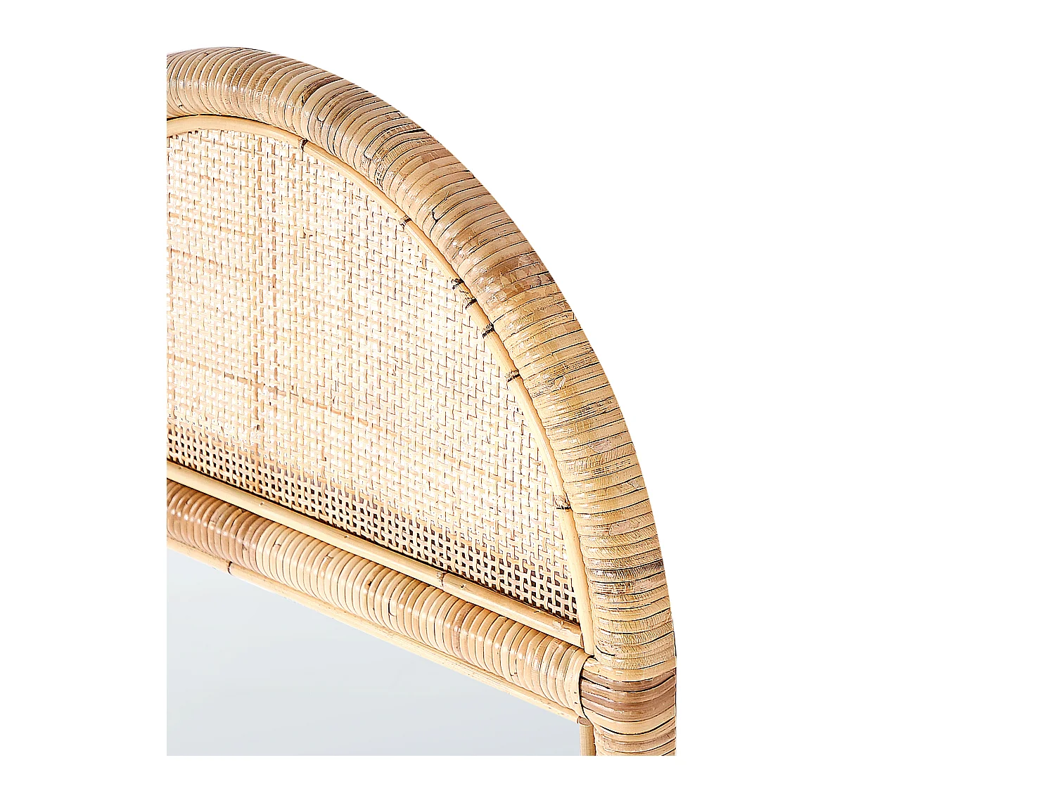 Staande spiegel BARGES 150 cm Rotan Natuurlijk