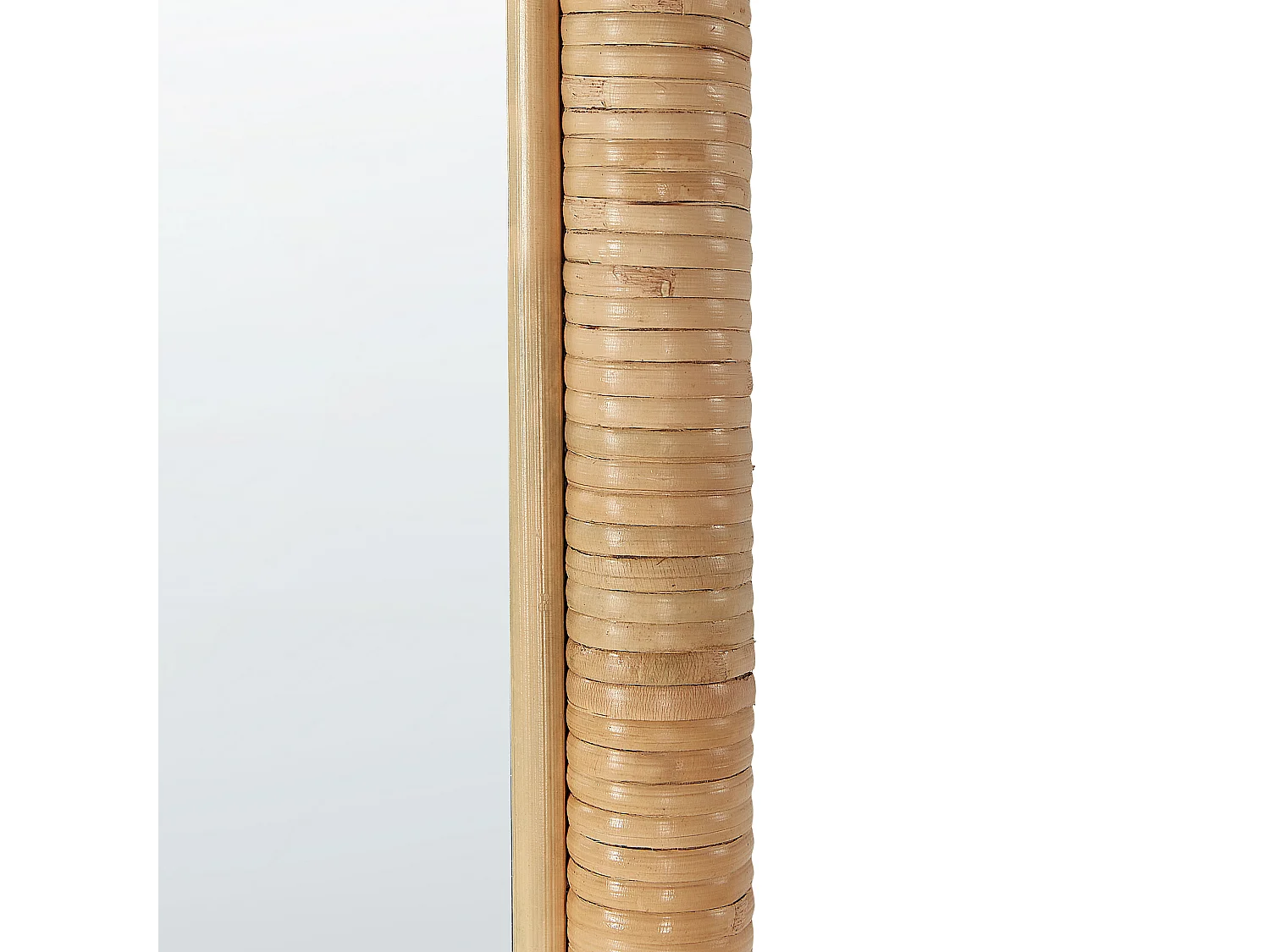 Lustro stojące BARGES 150 cm Rattan Naturalny