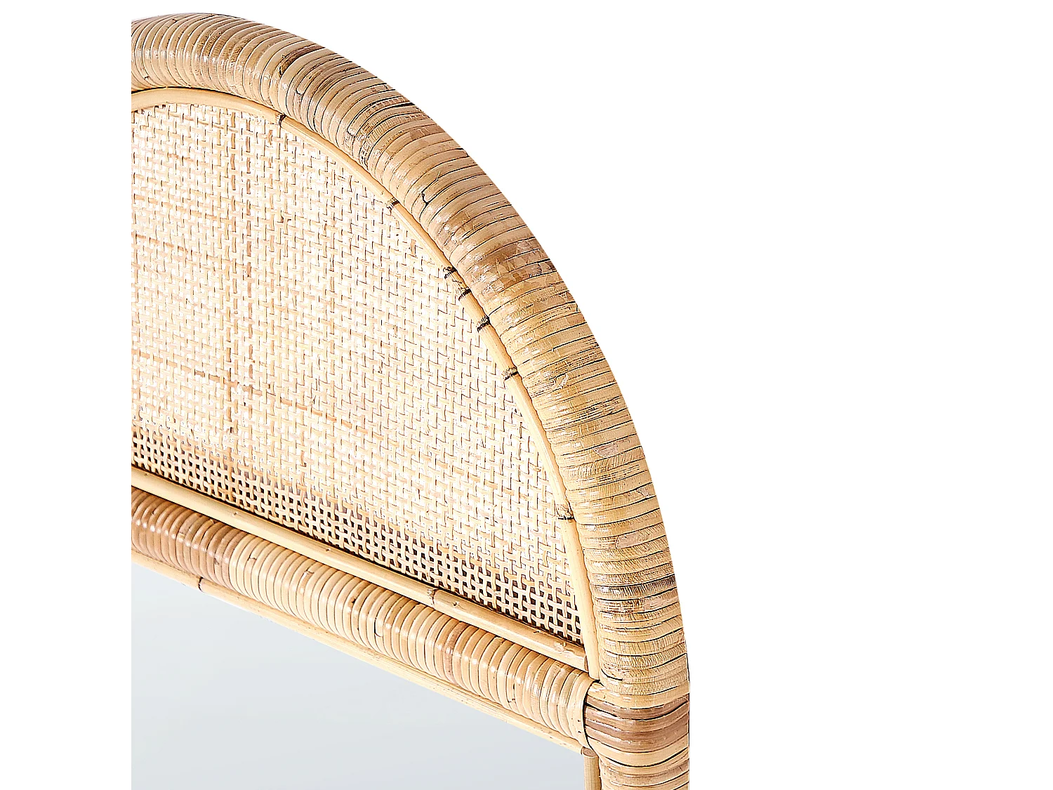 Lustro stojące BARGES 150 cm Rattan Naturalny