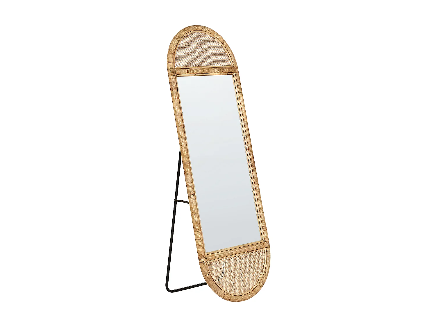 Staande spiegel BARGES 150 cm Rotan Natuurlijk