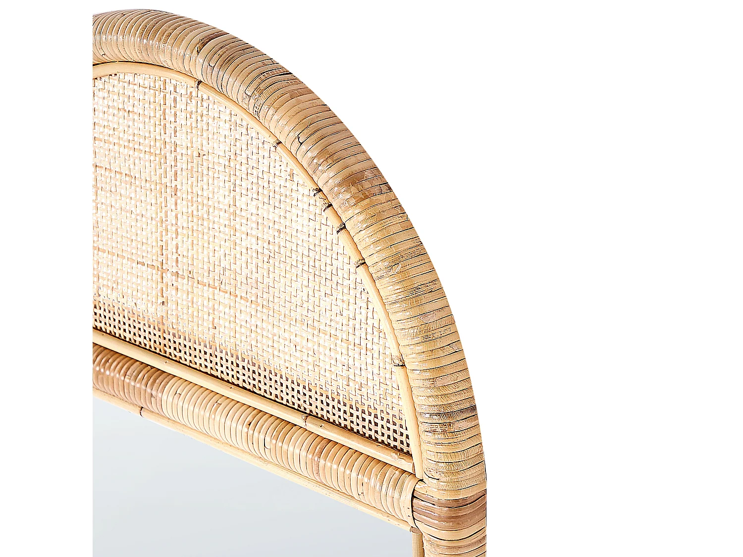 Staande spiegel BARGES 150 cm Rotan Natuurlijk