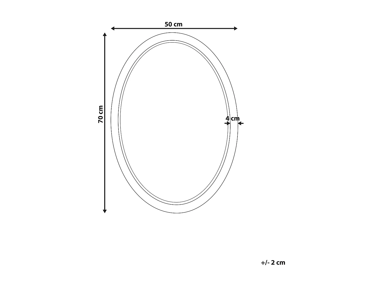 Miroir FOISSY 50 cm 70 cm Rotin Naturel