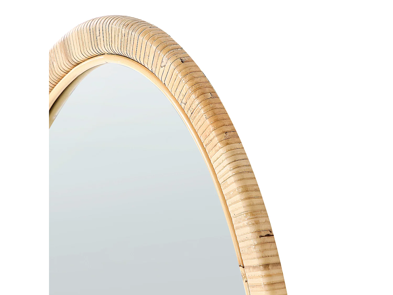 Miroir FOISSY 50 cm 70 cm Rotin Naturel