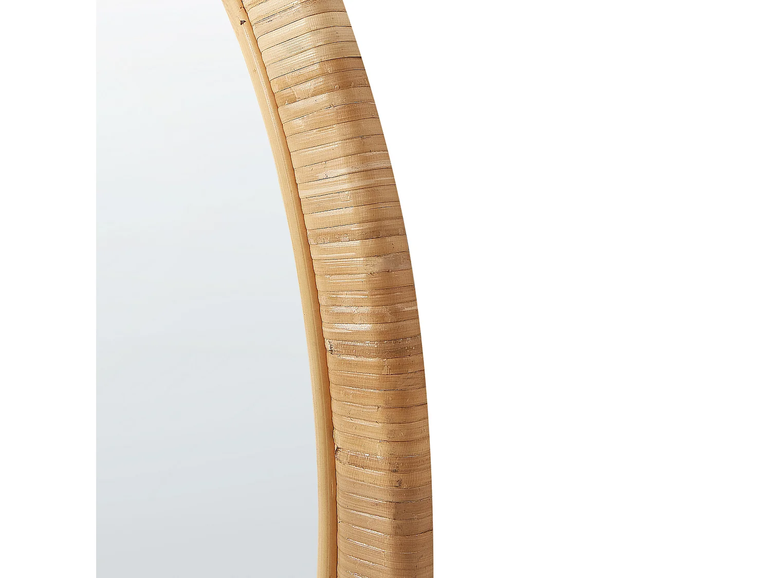 Wall Mirror FOISSY 50 cm 70 cm Rattan Natural