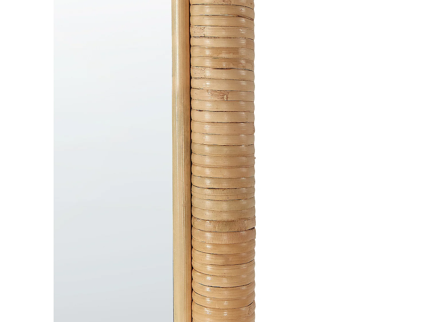 Miroir sur pied MONTOT 150 cm Rotin Naturel