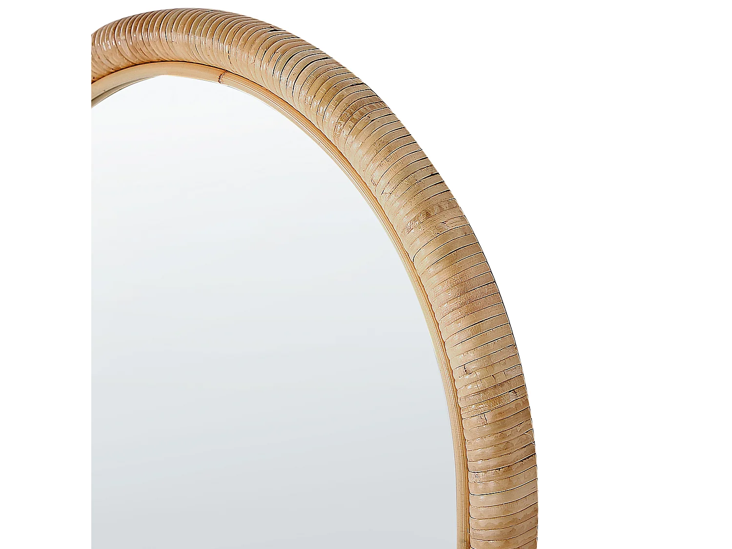 Miroir sur pied MONTOT 150 cm Rotin Naturel