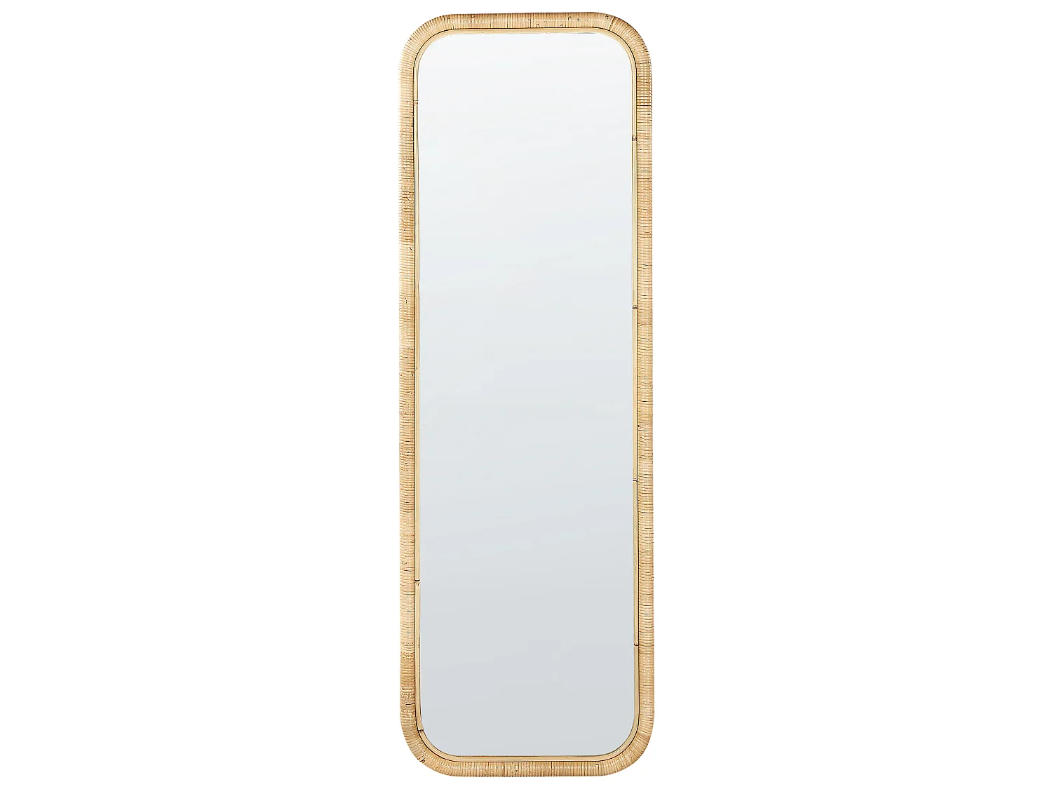 Standing Mirror MALANGE 150 cm Rattan Natural