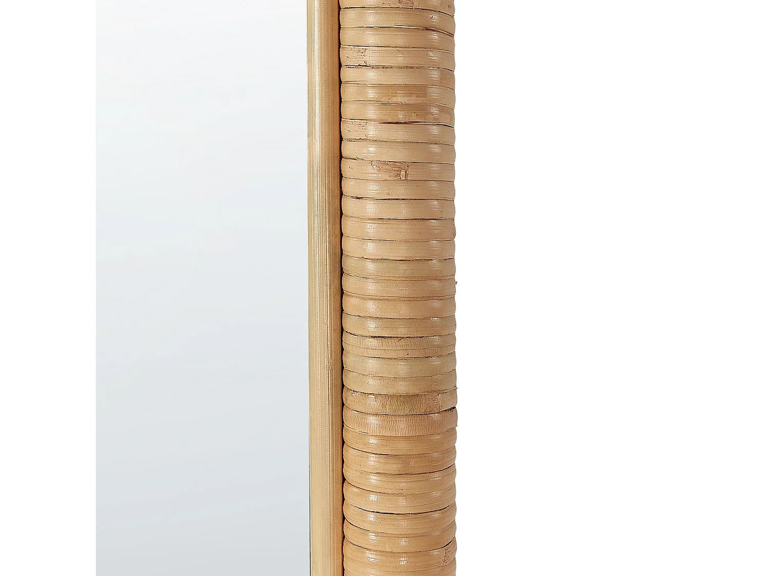 Standing Mirror MALANGE 150 cm Rattan Natural