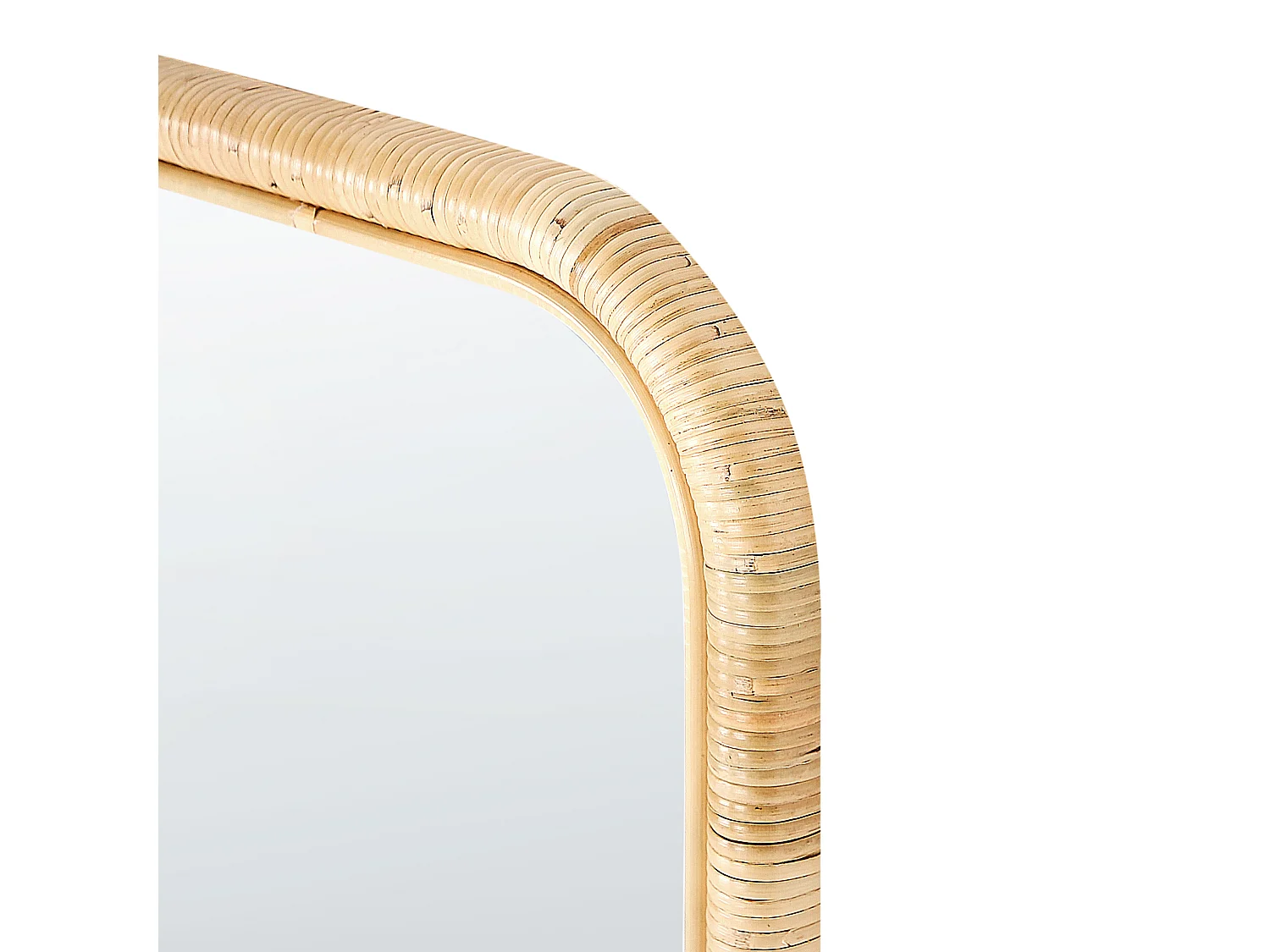 Standing Mirror MALANGE 150 cm Rattan Natural