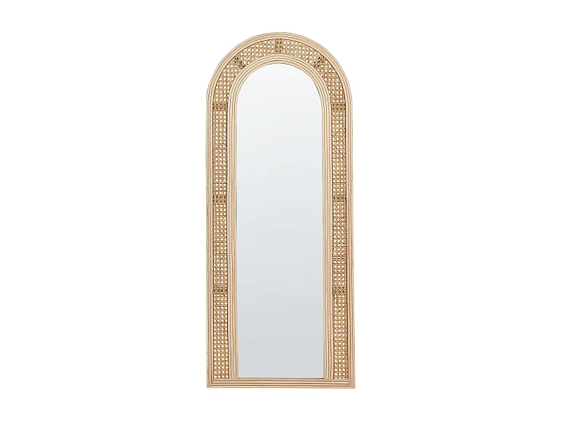 Wandspiegel FRANEY 50 cm 120 cm Rotan Natuurlijk