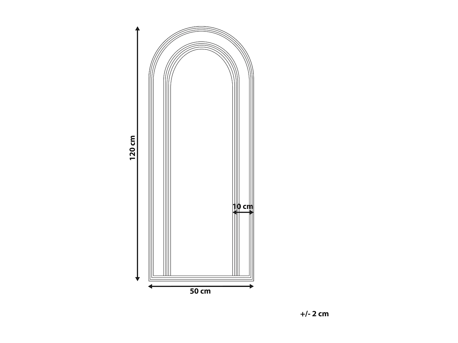 Miroir FRANEY 50 cm 120 cm Rotin Naturel