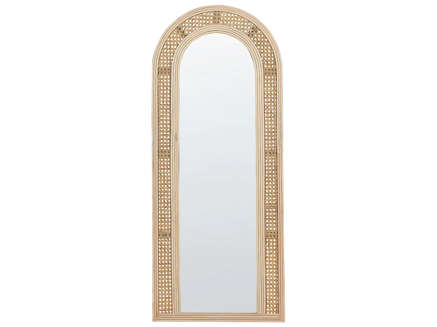 Miroir FRANEY 50 cm 120 cm Rotin Naturel