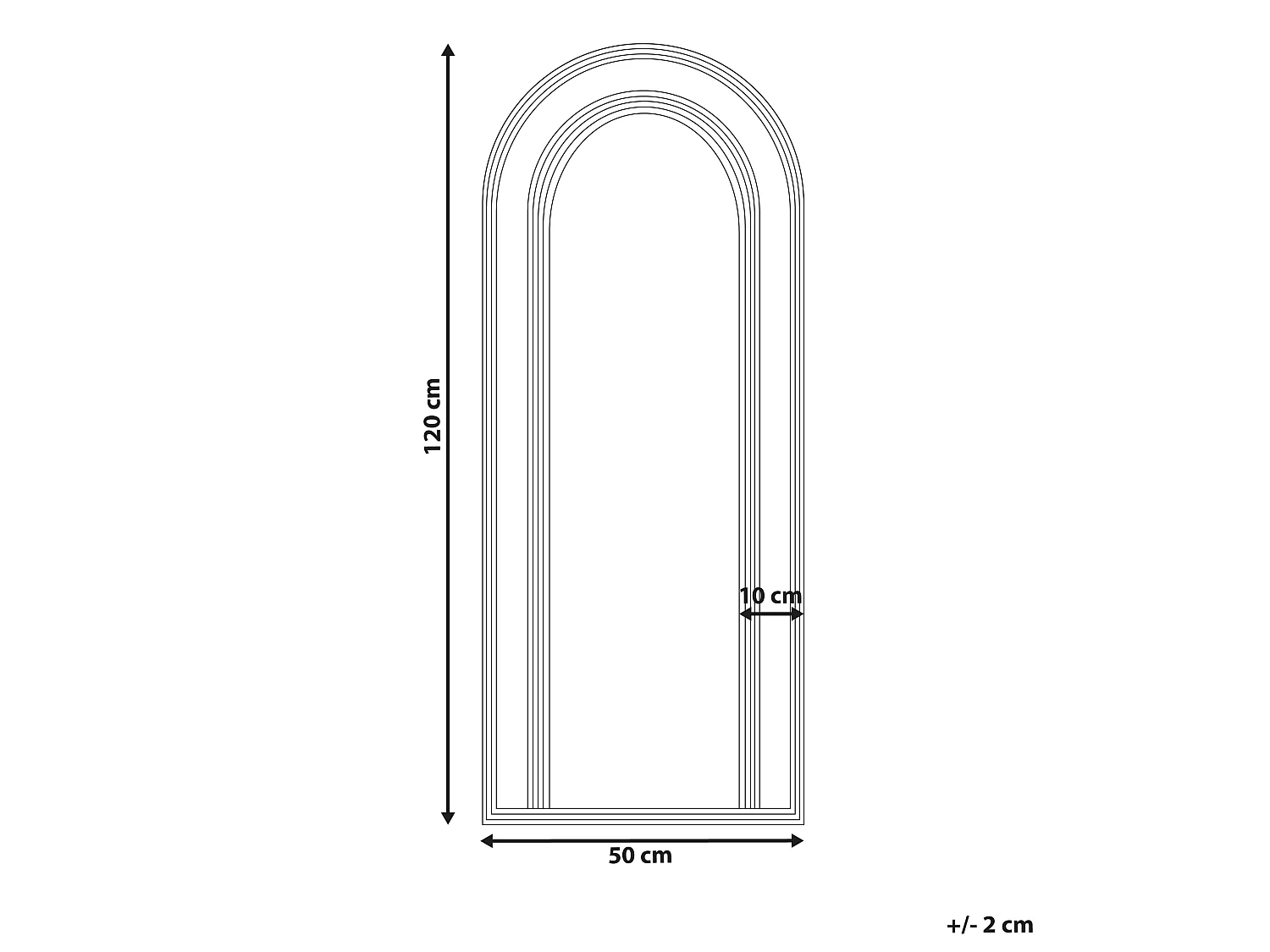 Miroir FRANEY 50 cm 120 cm Rotin Naturel