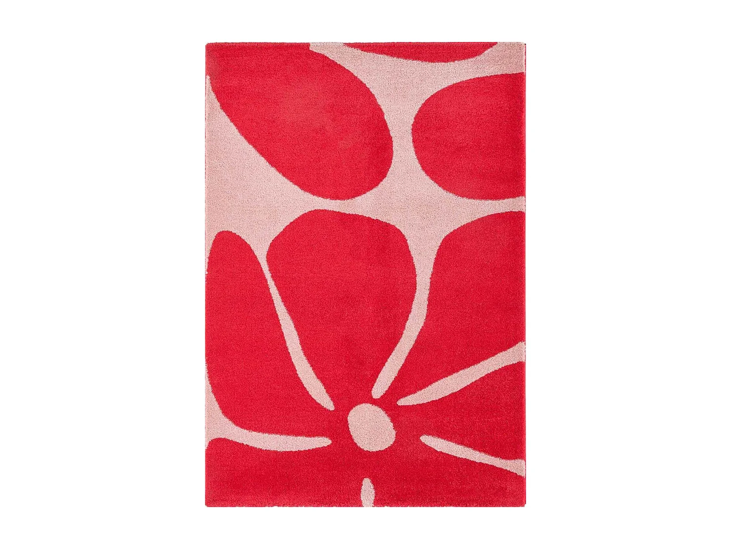 Tapis intérieur à poils longs Swing 385 rouge 120 x 160 cm