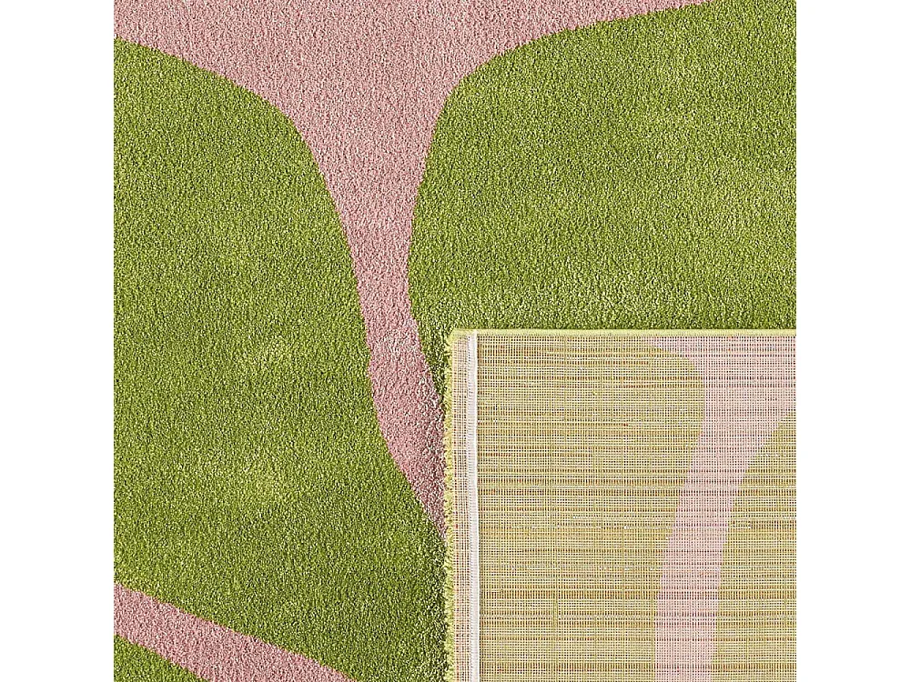 Tapis intérieur à poils longs Swing 385 vert 80 x 140 cm