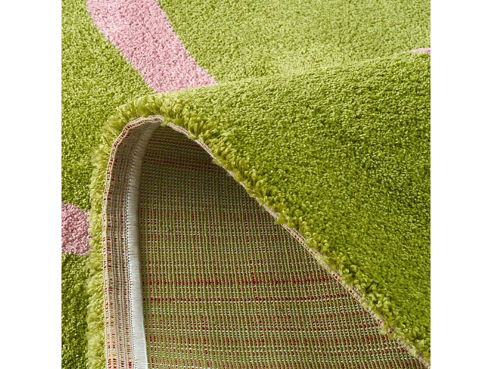Tapis intérieur à poils longs Swing 385 vert 80 x 140 cm