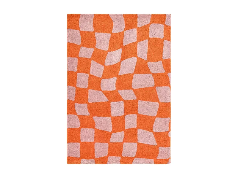 Tapis intérieur à poils longs Swing 383 orange 160 x 230 cm