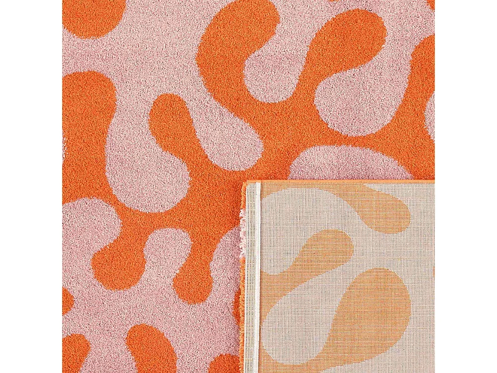 Tapis intérieur à poils longs Swing 384 rose 80 x 140 cm