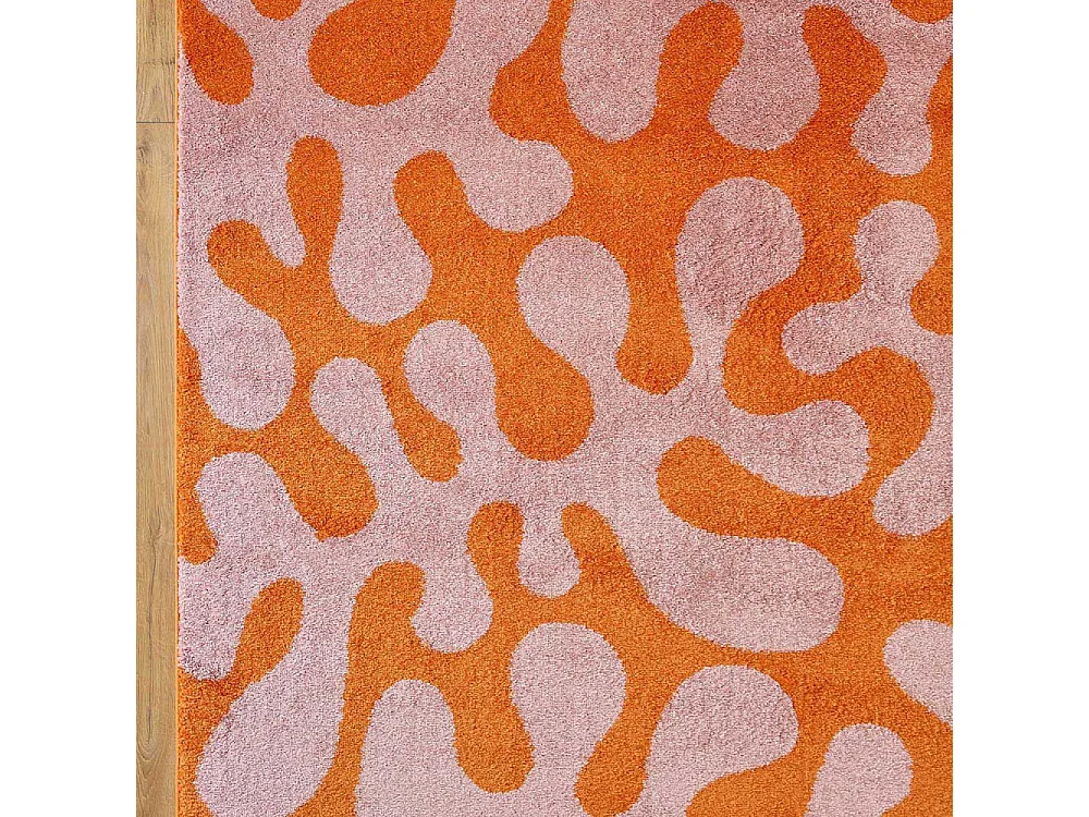 Tapis intérieur à poils longs Swing 384 rose 80 x 140 cm