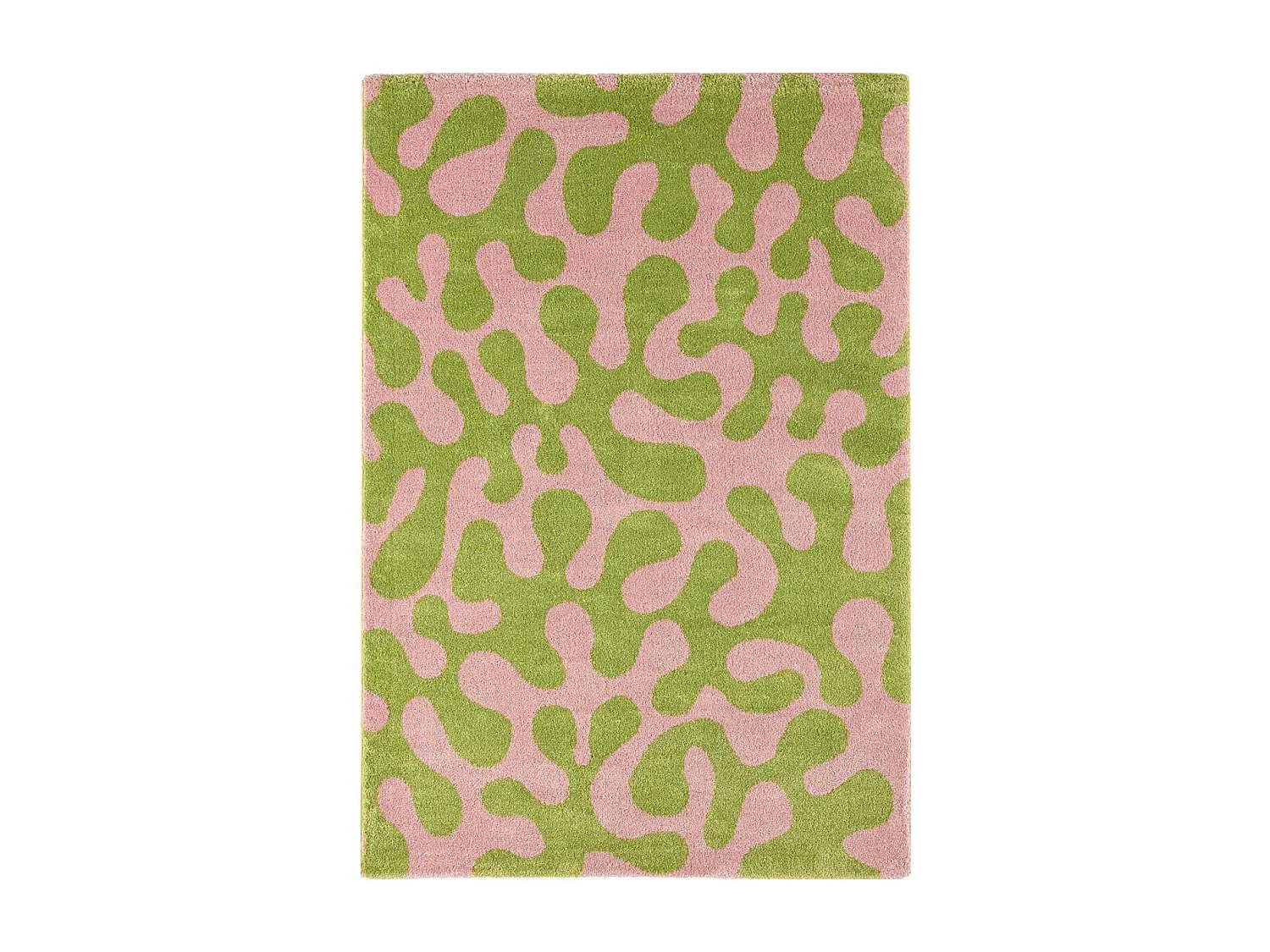 Tapis intérieur à poils longs Swing 384 vert 80 x 140 cm