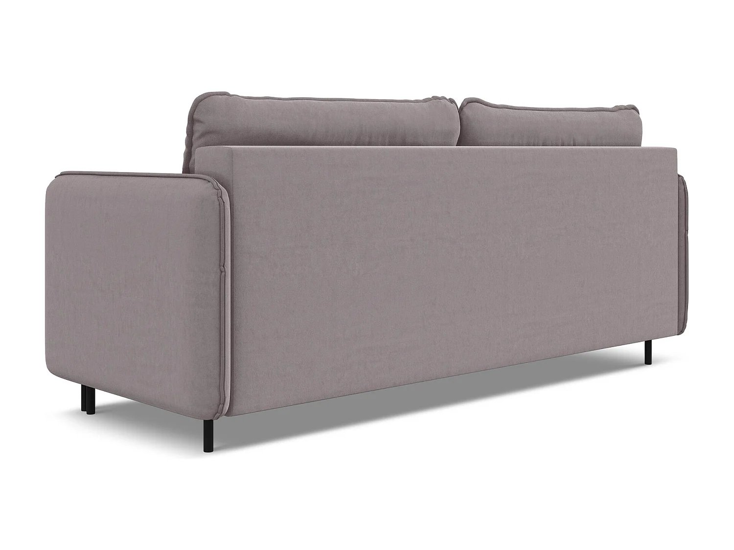 3-Sitzer Sofa mit Schlaffunktion - - Samt - Lavendel - LUANA