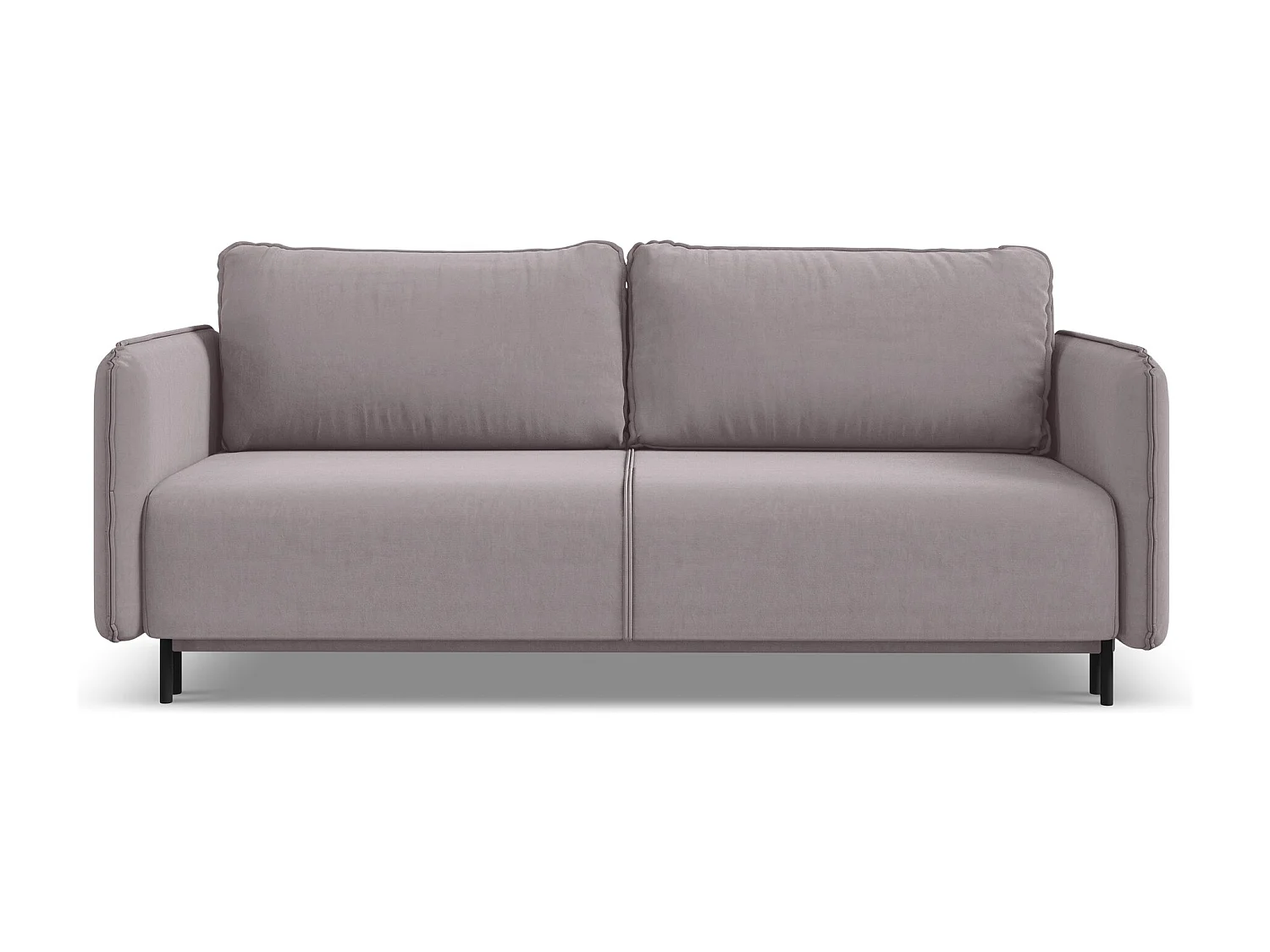 3-Sitzer Sofa mit Schlaffunktion - - Samt - Lavendel - LUANA