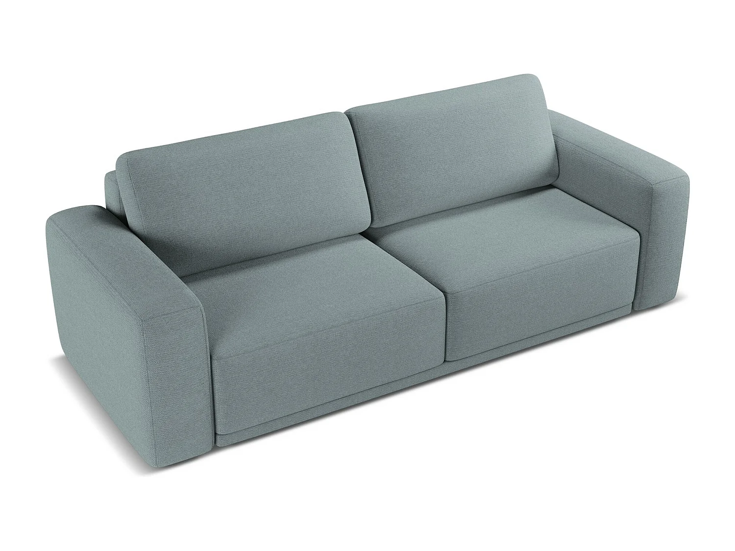 3-Sitzer Sofa mit Schlaffunktion - - Chenille - Jeans - KAILA