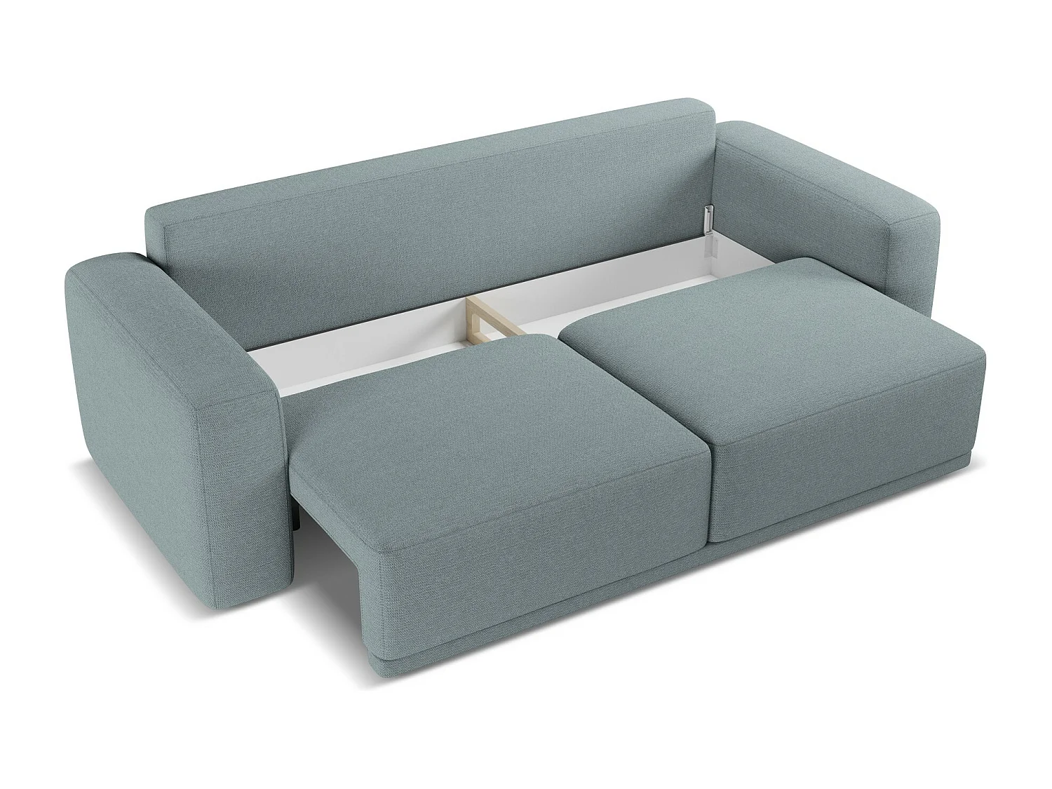 3-Sitzer Sofa mit Schlaffunktion - - Chenille - Jeans - KAILA