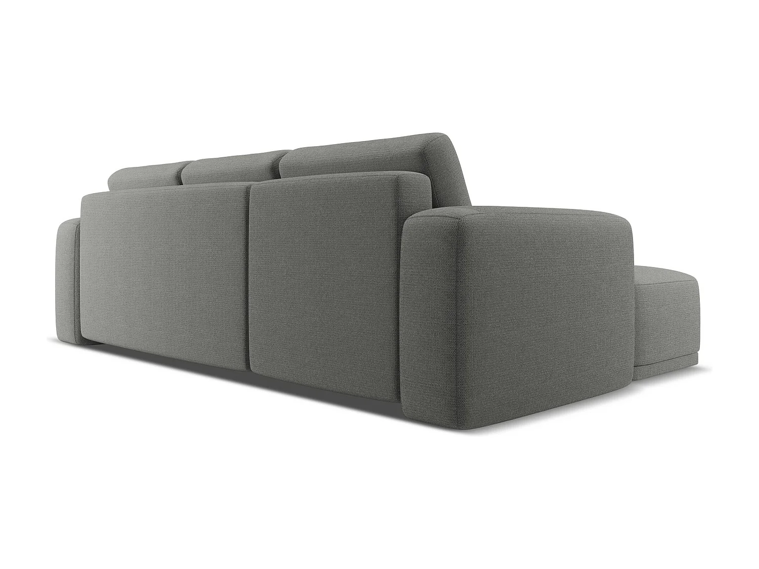 3-Sitzer Ecksofa mit Schlaffunktion - Ecke Links - Chenille - Elefant - KAILA
