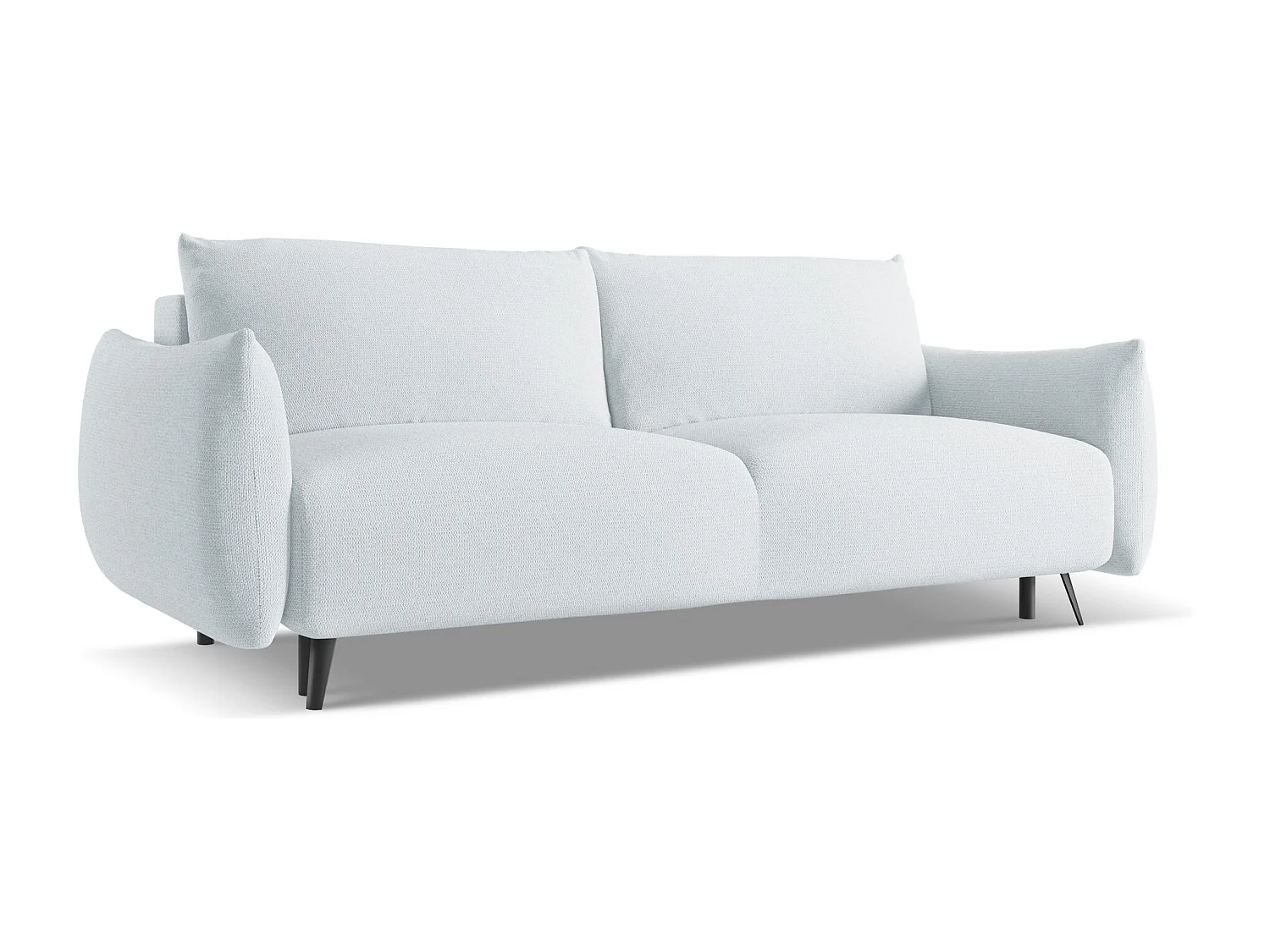 3-Sitzer Sofa mit Schlaffunktion - - Chenille - Hellblau - MALIE