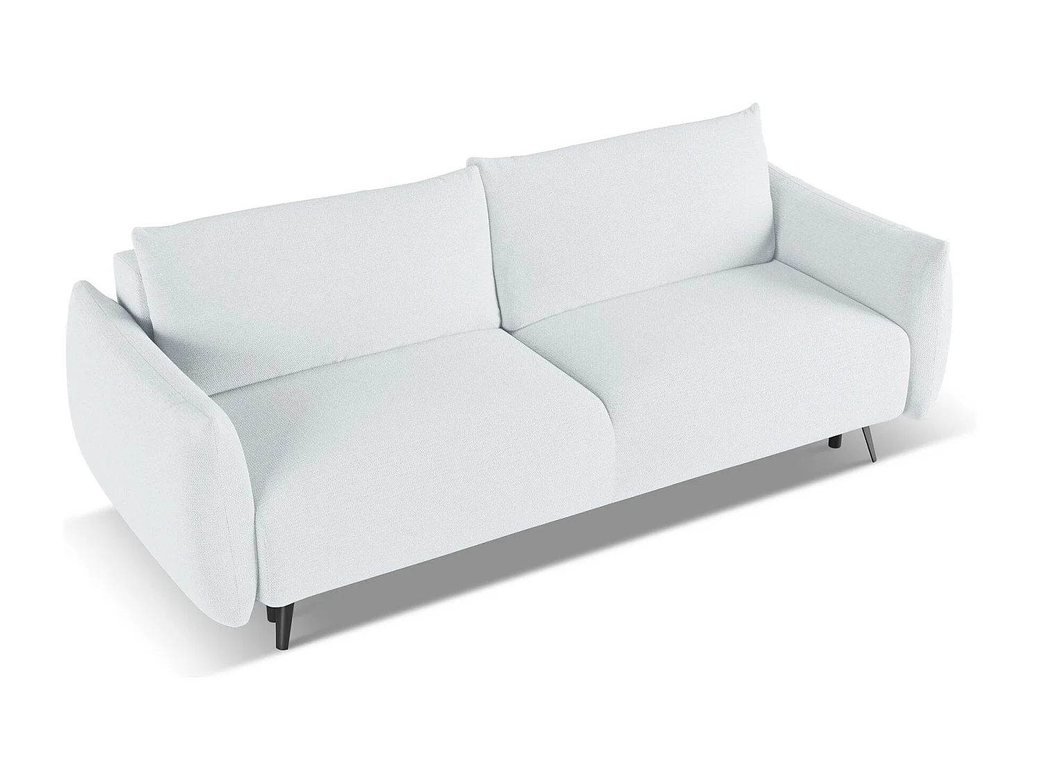 3-Sitzer Sofa mit Schlaffunktion - - Chenille - Hellblau - MALIE