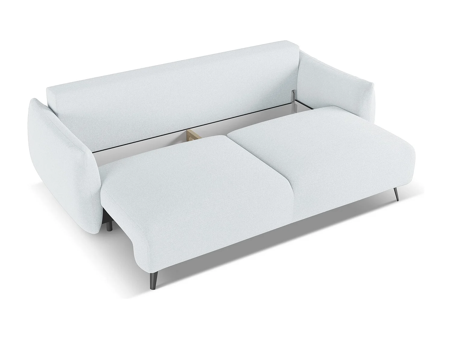 3-Sitzer Sofa mit Schlaffunktion - - Chenille - Hellblau - MALIE