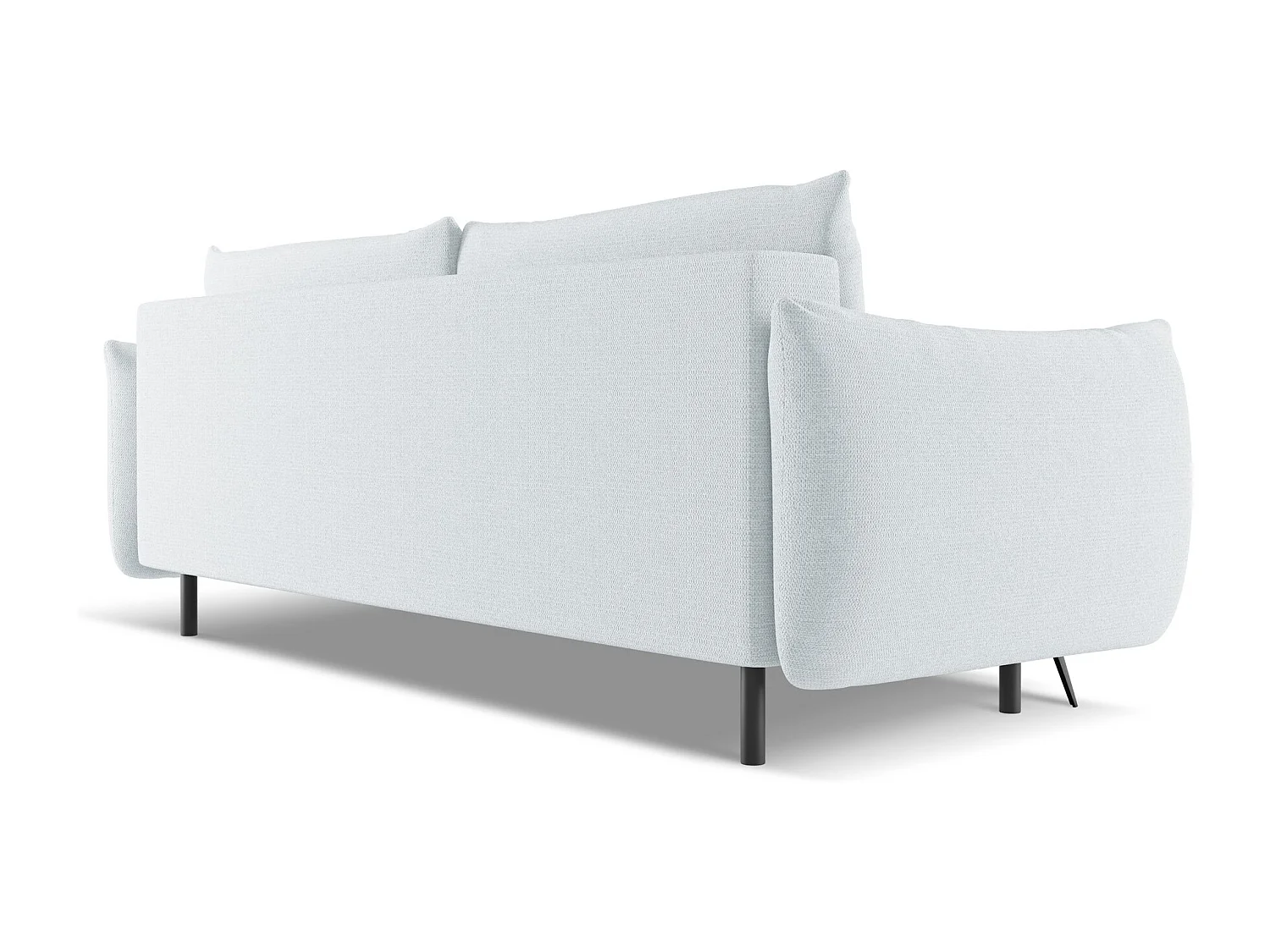 3-Sitzer Sofa mit Schlaffunktion - - Chenille - Hellblau - MALIE