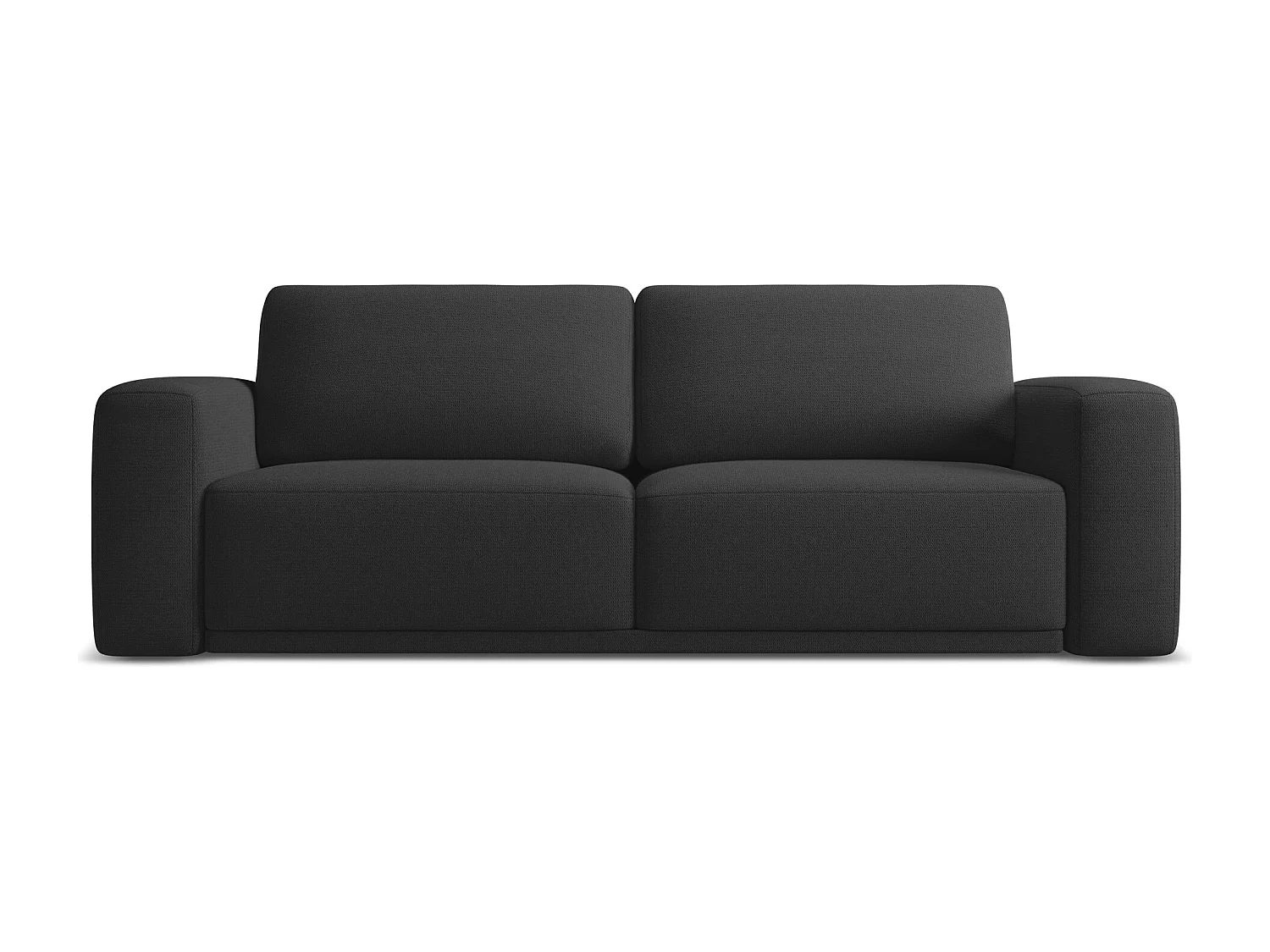 3-Sitzer Sofa mit Schlaffunktion - - Chenille - Anthrazit - KAILA