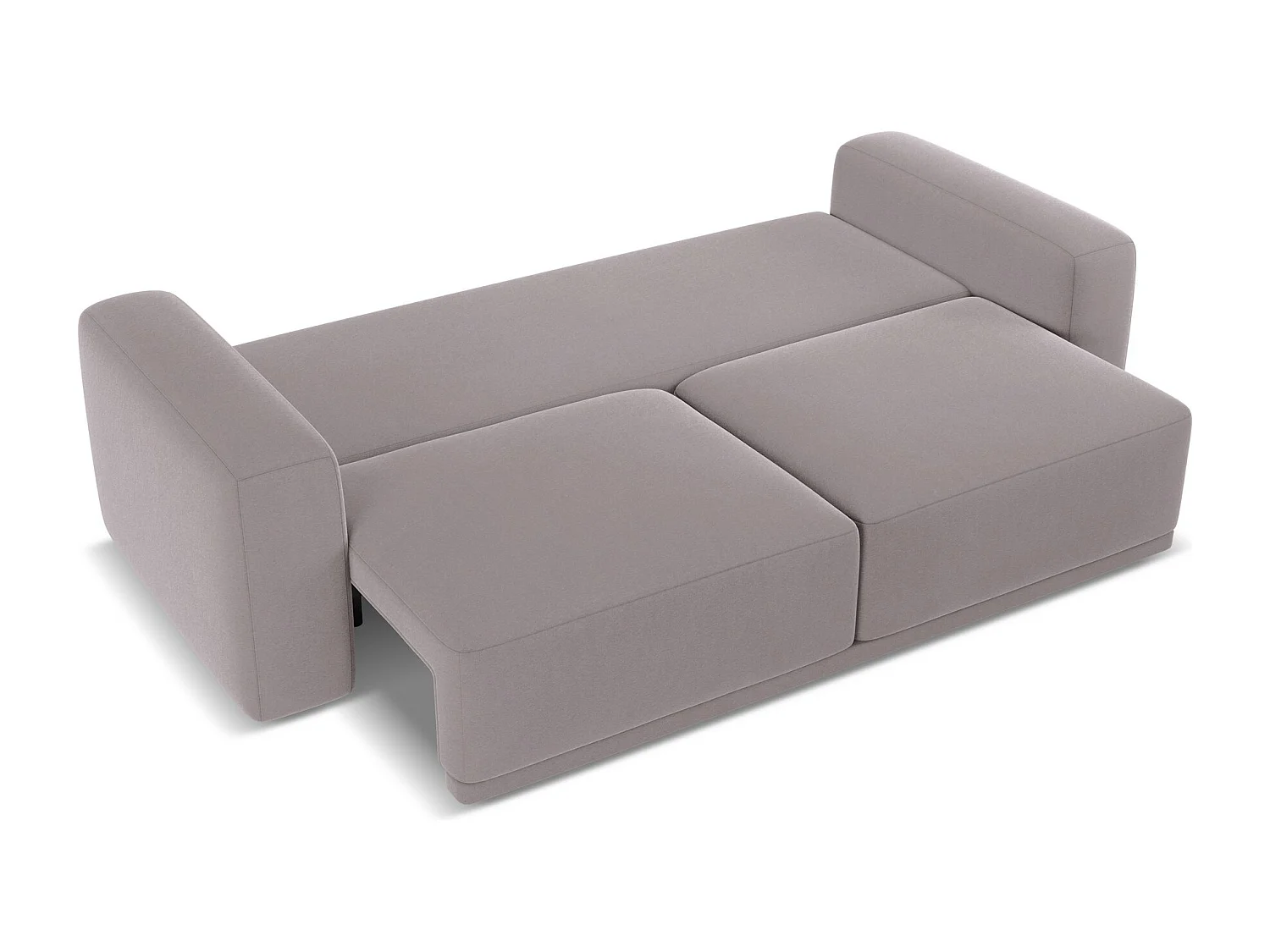 Canapé 3 places convertible en velours - lavande - KAILA