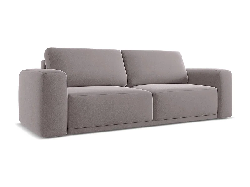 3-Sitzer Sofa mit Schlaffunktion - - Samt - Lavendel - KAILA