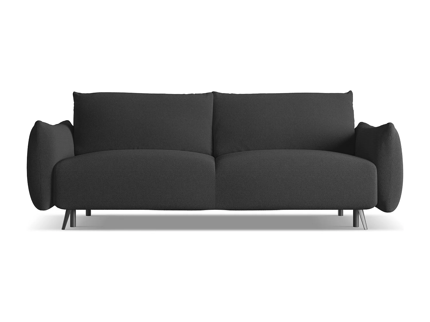 3-Sitzer Sofa mit Schlaffunktion - - Chenille - Anthrazit - MALIE