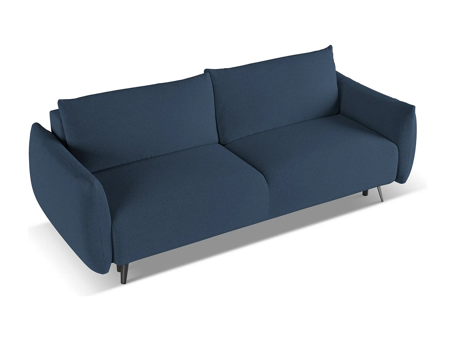 3-Sitzer Sofa mit Schlaffunktion - - Chenille - Königsblau - MALIE