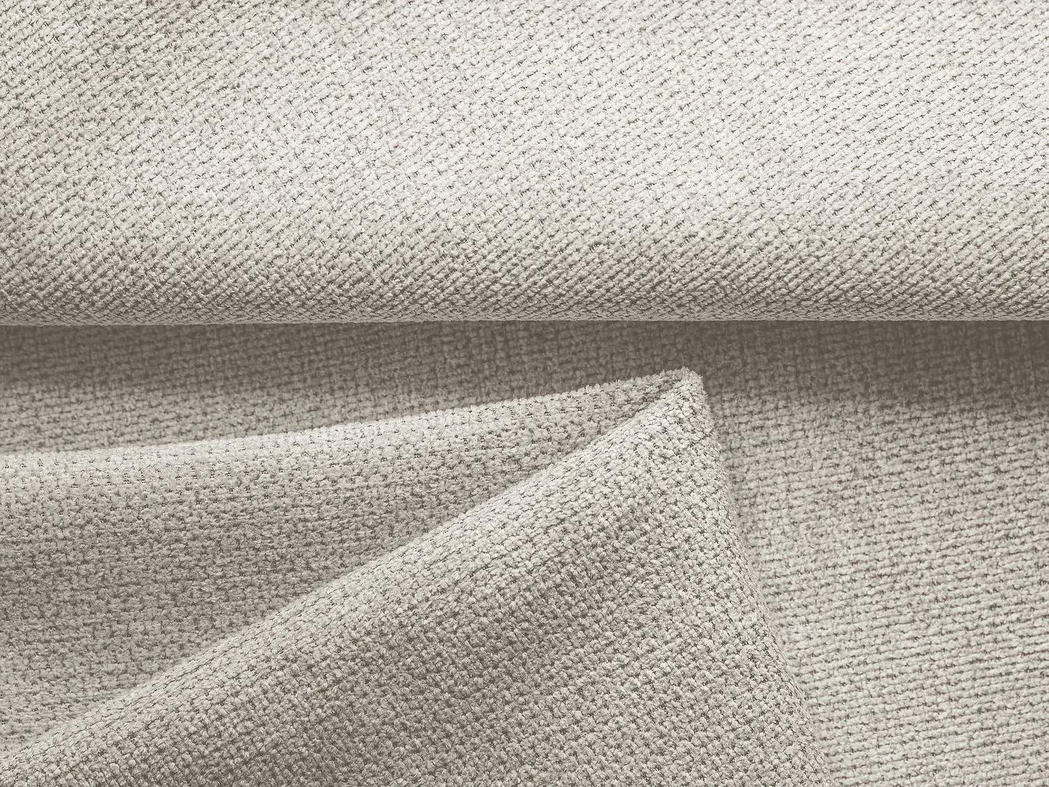 Canapé d'angle droit convertible en tissu chenille - argent - GENOVA