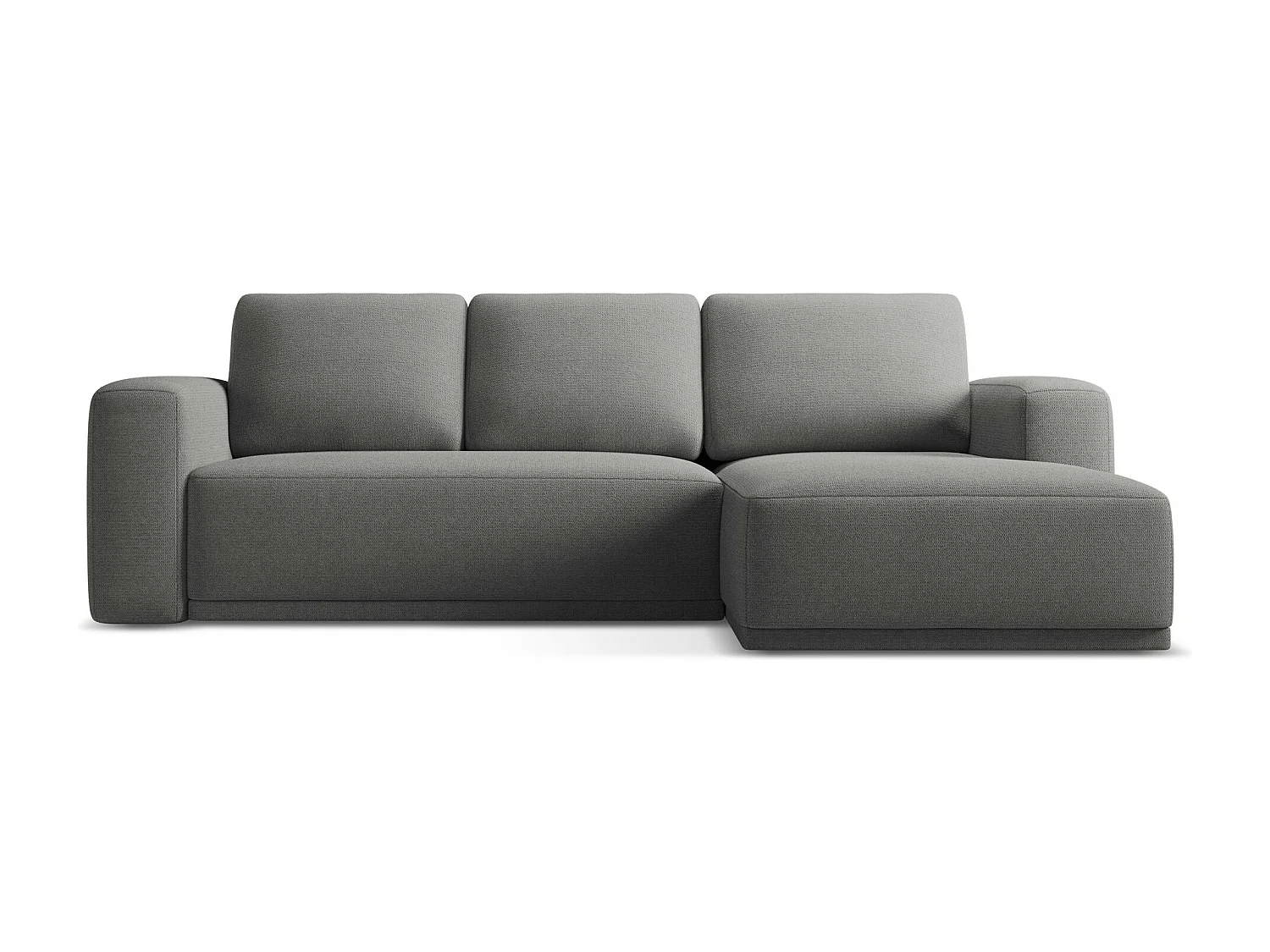 Ecksofa mit Schlaffunktion - Ecke Rechts - Chenille - Elefant - KAILA