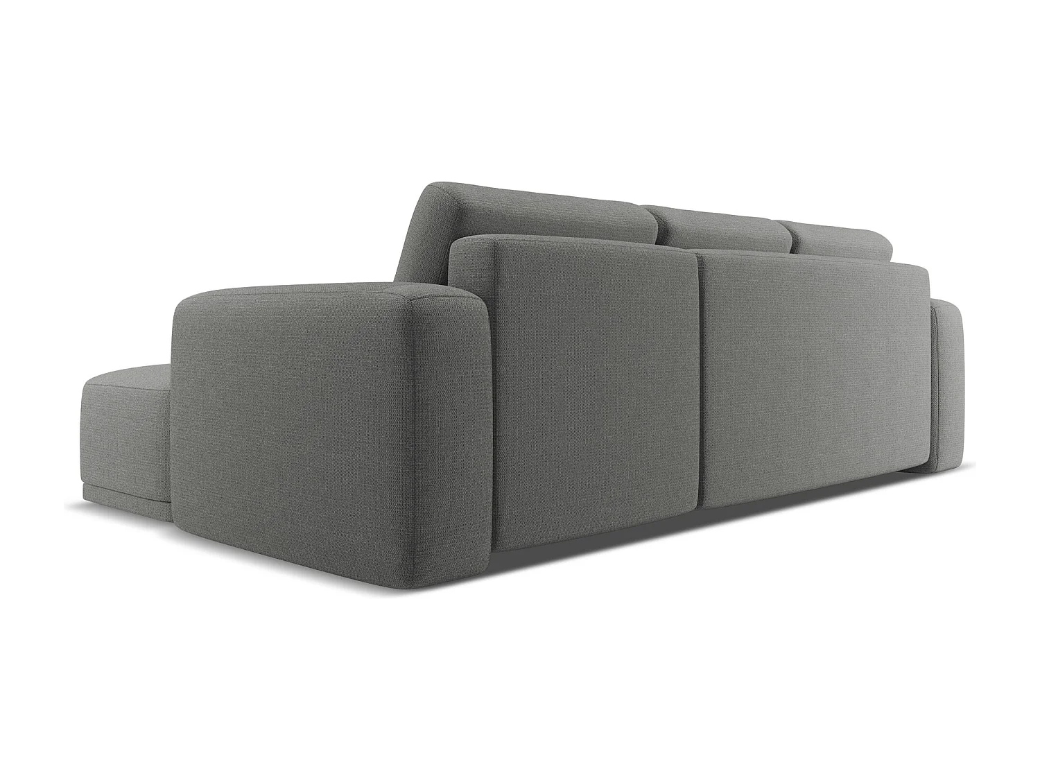 Ecksofa mit Schlaffunktion - Ecke Rechts - Chenille - Elefant - KAILA