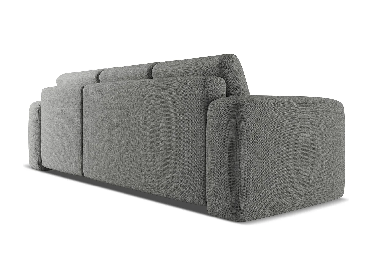 Ecksofa mit Schlaffunktion - Ecke Rechts - Chenille - Elefant - KAILA