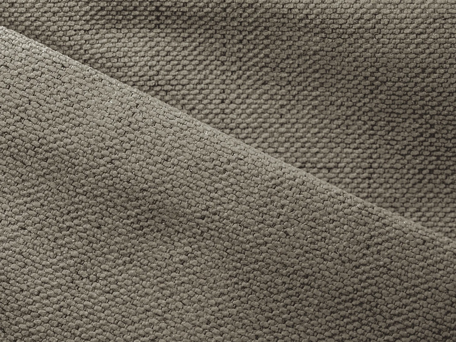 Canapé 3 places convertible en tissu texturé - beige foncé - NANEA