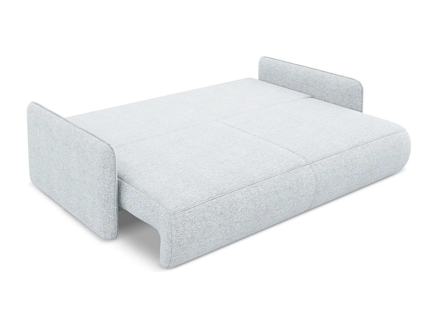 3-Sitzer Sofa mit Schlaffunktion - - Chenille - Hellblau - NANEA