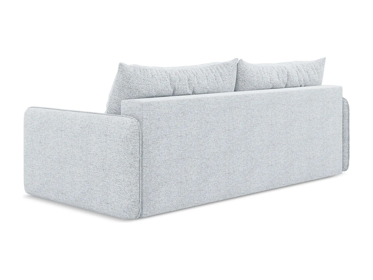 3-Sitzer Sofa mit Schlaffunktion - - Chenille - Hellblau - NANEA