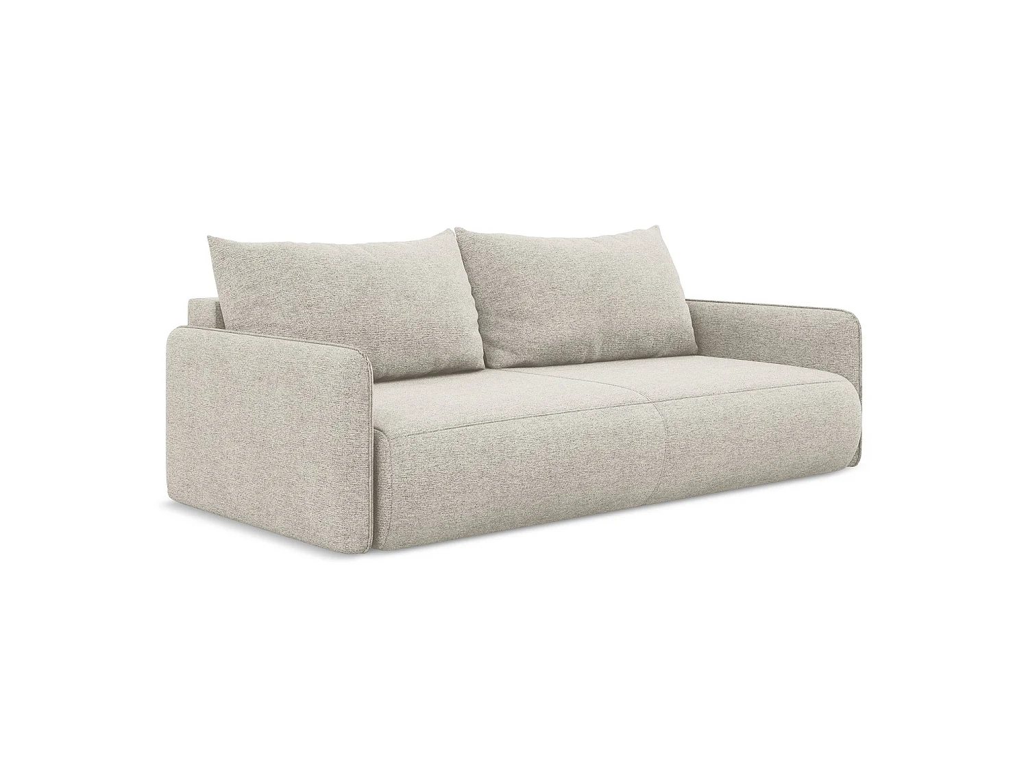 3-Sitzer Sofa mit Schlaffunktion - - Chenille - Silber - PALERMO