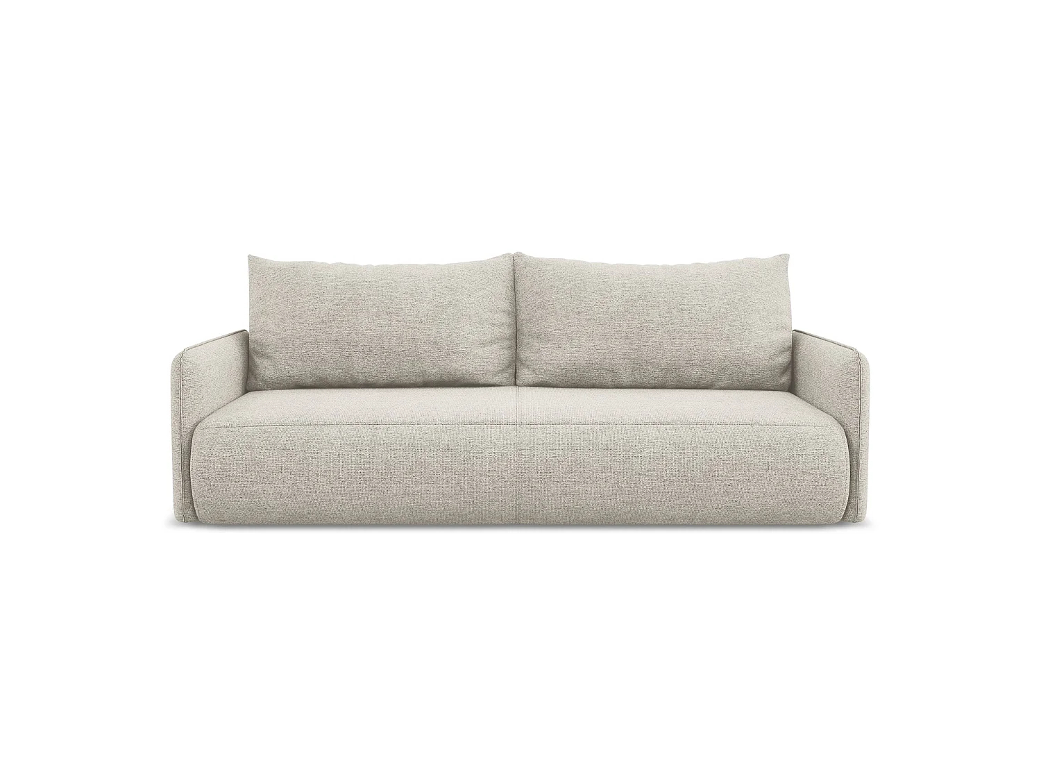 3-Sitzer Sofa mit Schlaffunktion - - Chenille - Silber - PALERMO