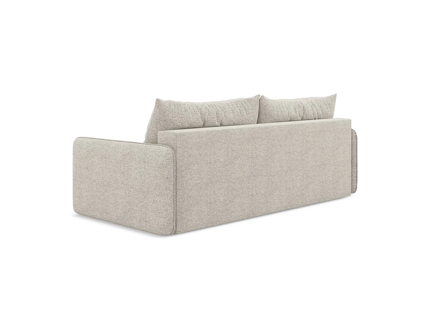 3-Sitzer Sofa mit Schlaffunktion - - Chenille - Silber - PALERMO